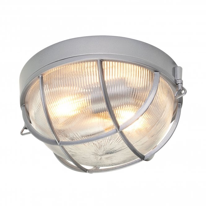 Marina 2 Light Flush Mount In Hematite Finish
