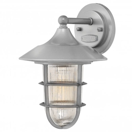 Marina 1 Light Small Wall Lantern In Hematite Finish