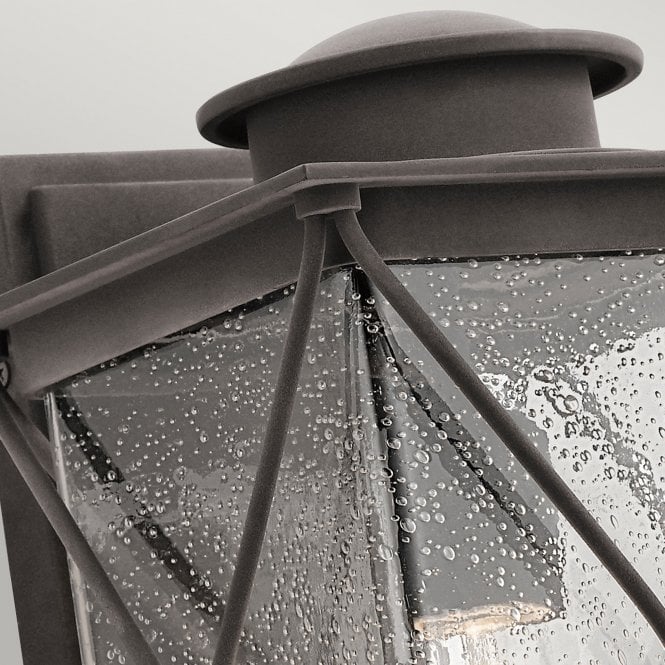 Argyle 1 Light Medium Outdoor Wall Light  In Weathered Zinc Finish