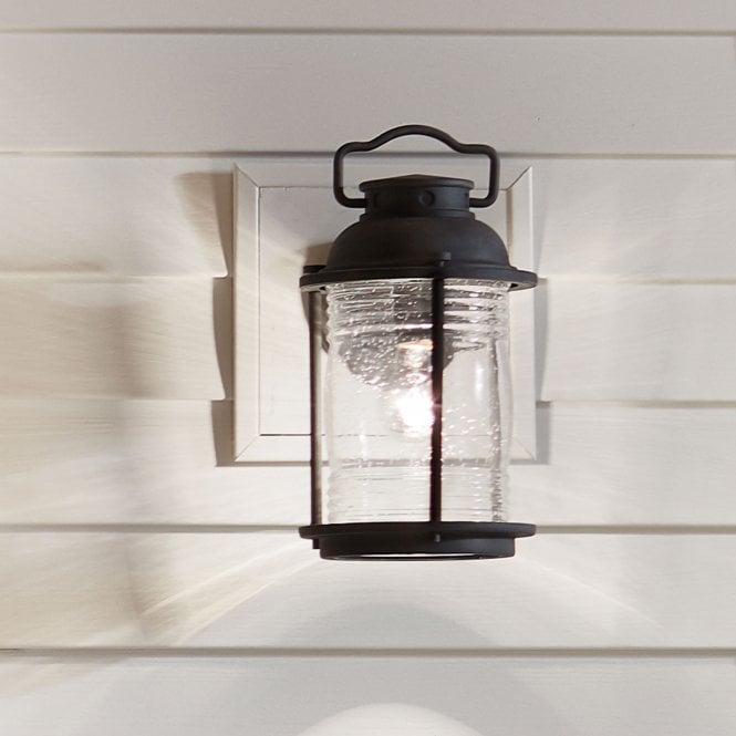 Ashland Bay 1 Light Medium Wall Lantern In Weathered Zinc Finish