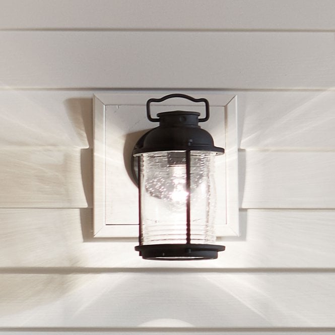 Ashland Bay 1 Light Small Wall Lantern In Weathered Zinc Finish