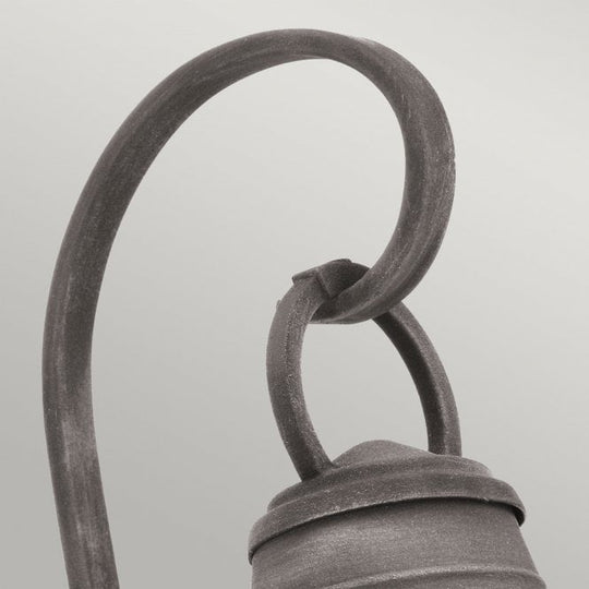 Bridge Point 1 Light Small Wall Lantern In Weathered Zinc Finish
