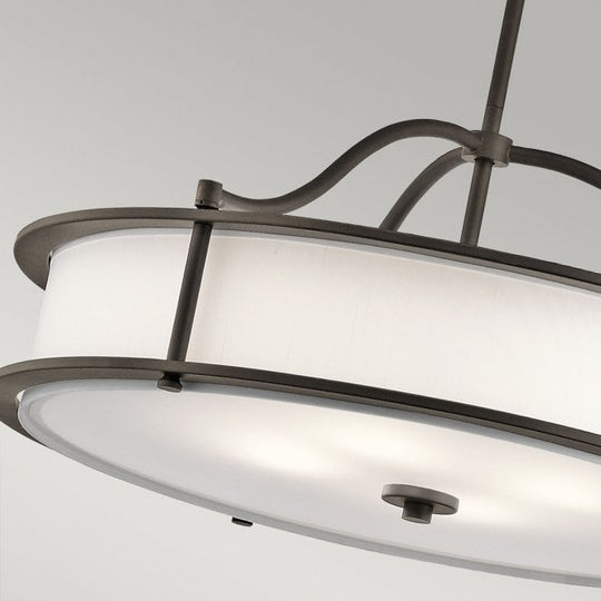 Emory 4 Light Chandelier/Semi Flush  In Classic Pewter Finish