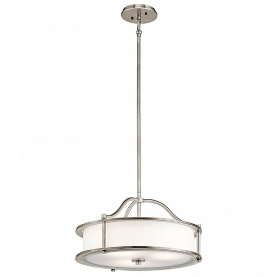 Emory 3 Light Pendant/Semi Flush  In Classic Pewter Finish