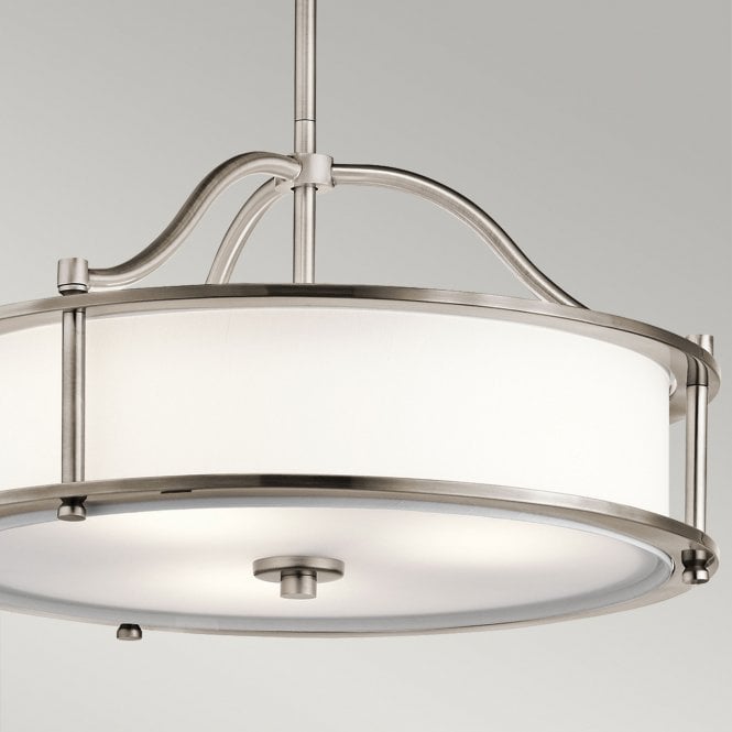 Emory 3 Light Pendant/Semi Flush  In Classic Pewter Finish