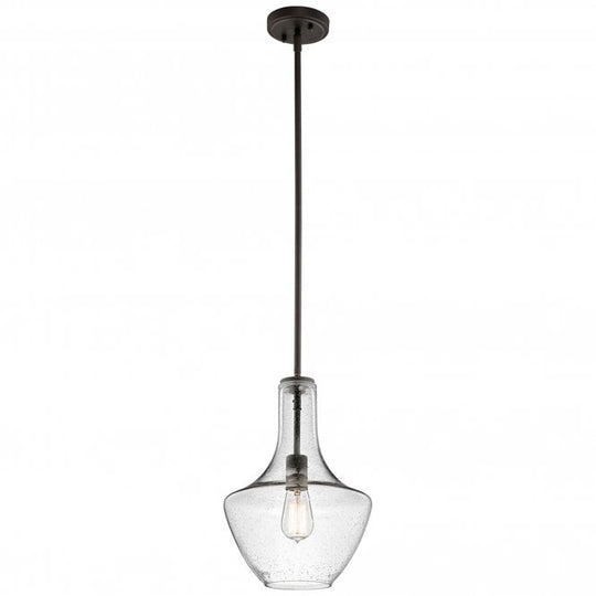 Everly 1 Light Small Pendant In Olde Bronze Finish