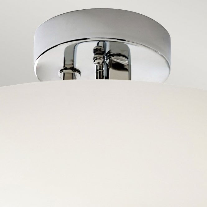 Hendrik 2 Light Semi Flush  In Polished Chrome Finish