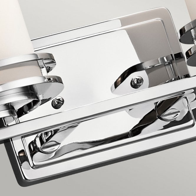 Hendrik 2 Light Bathroom Wall Light  In Polished Chrome Finish