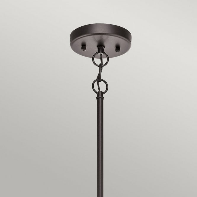 Lyndon 5 Light Outdoor Chandelier In Architectural Bronze Finish