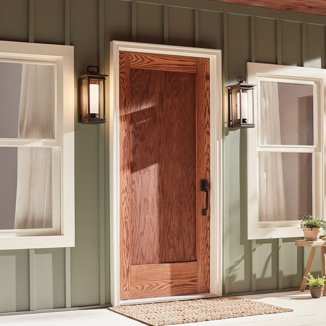 South Hope 1 Light Medium Wall Lantern  In Rubbed Bronze Finish