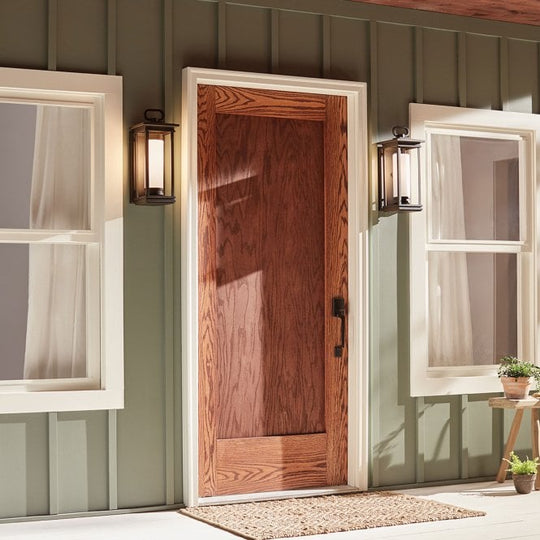 South Hope 1 Light Medium Wall Lantern  In Rubbed Bronze Finish