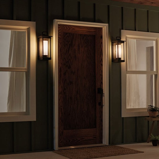 South Hope 1 Light Medium Wall Lantern  In Rubbed Bronze Finish