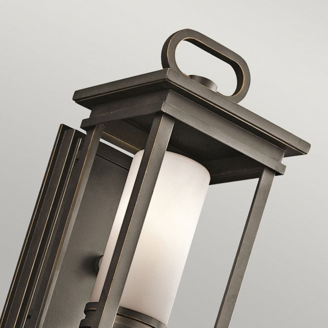 South Hope 1 Light Small Wall Lantern In Rubbed Bronze Finish