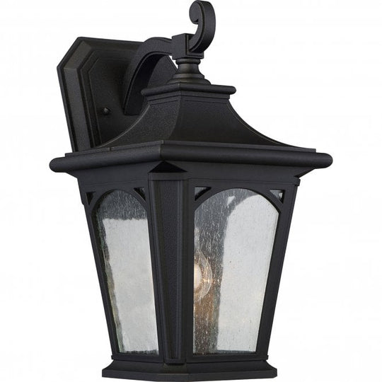 Bedford 1 Light Medium Wall Lantern In Mystic Black Finish
