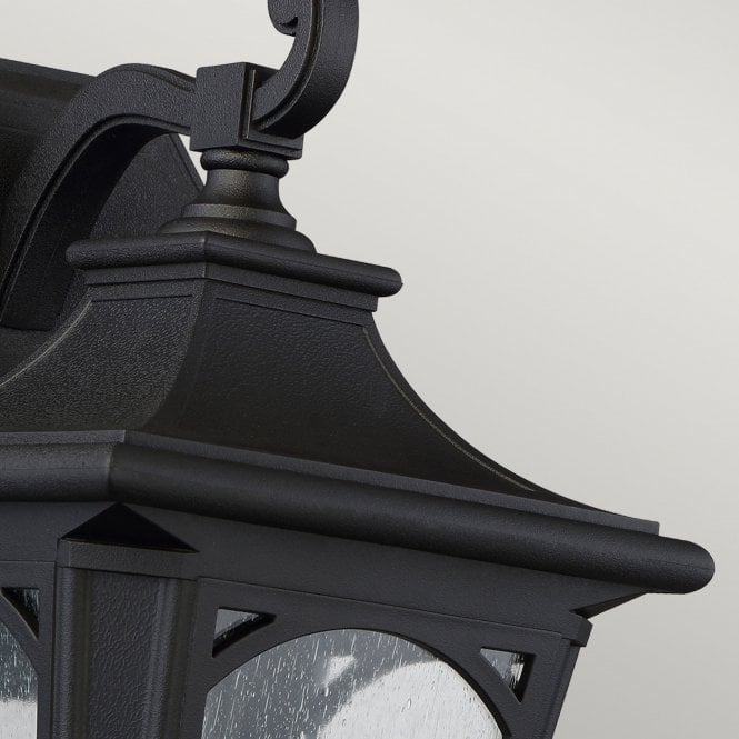 Bedford 1 Light Medium Wall Lantern In Mystic Black Finish