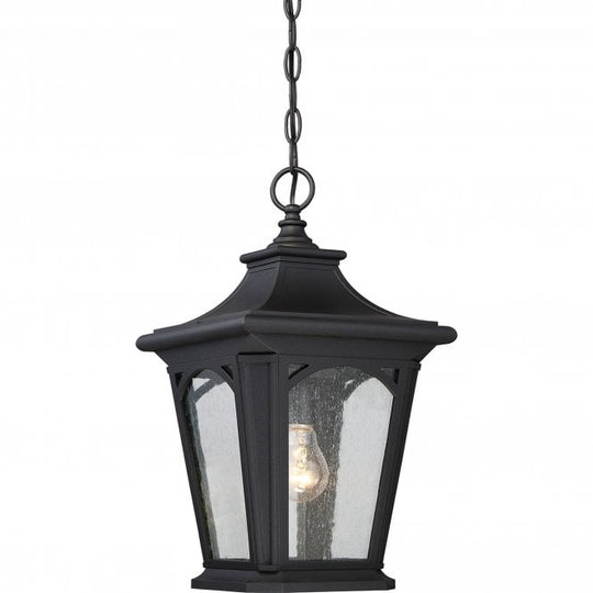 Bedford 1 Light Small Chain Lantern In Mystic Black Finish