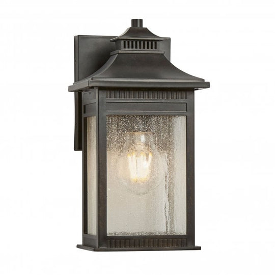 Livingston 1 Light Small Wall Lantern In Imperial Bronze Finish