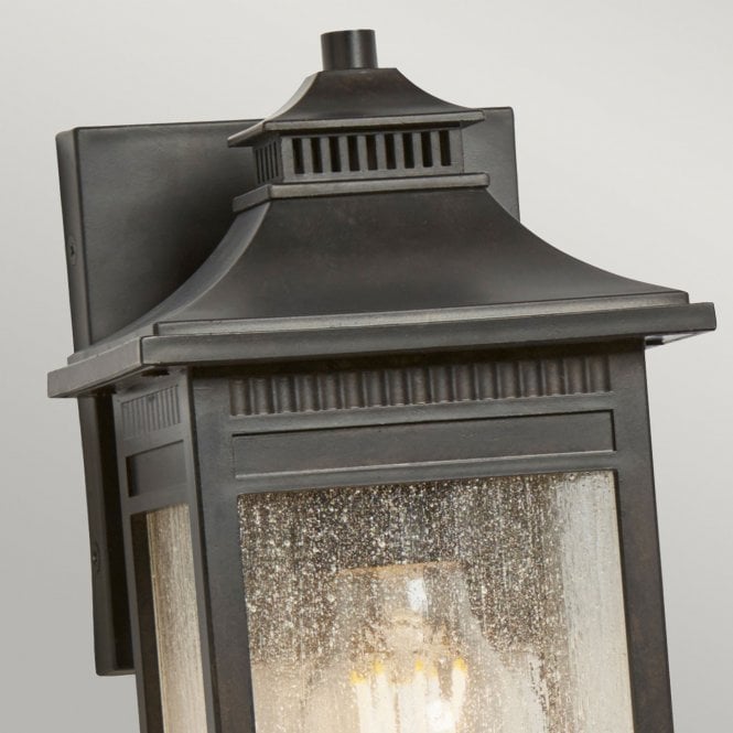 Livingston 1 Light Small Wall Lantern In Imperial Bronze Finish