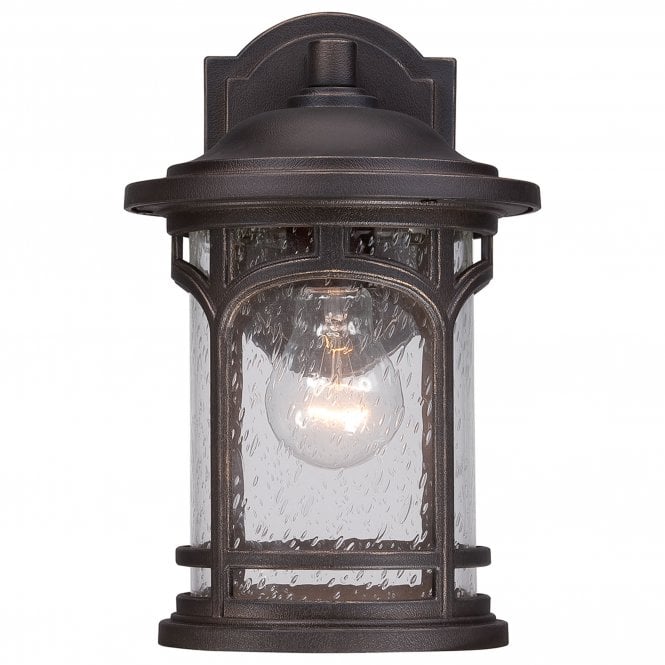 Marblehead 1 Light Small Wall Lantern In Palladian Bronze Finish