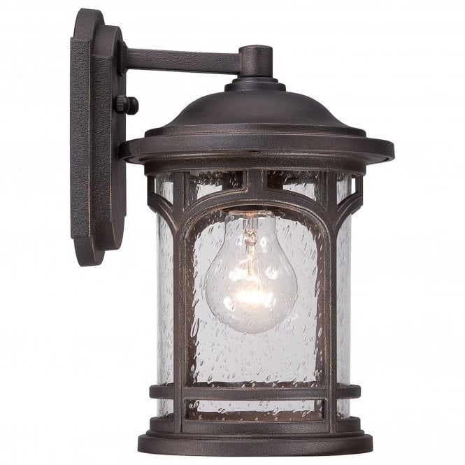 Marblehead 1 Light Small Wall Lantern In Palladian Bronze Finish