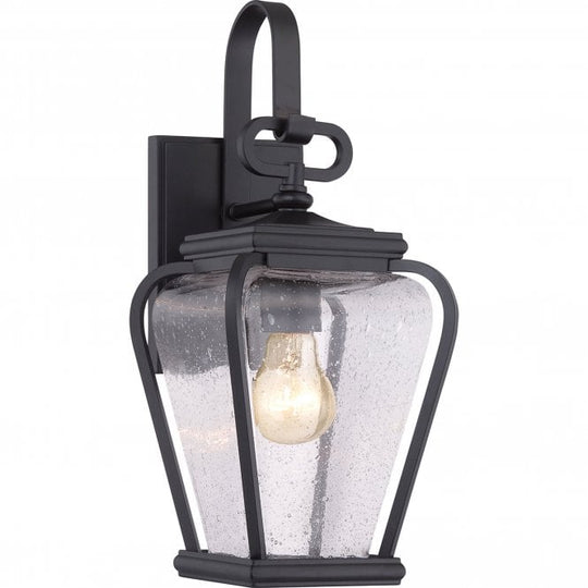 Province 1 Light Small Wall Lantern In Mystic Black Finish