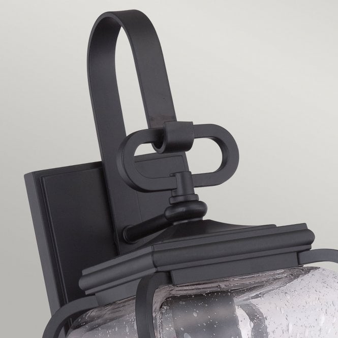 Province 1 Light Small Wall Lantern In Mystic Black Finish