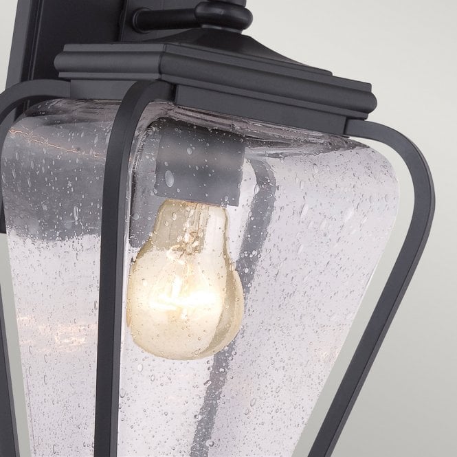 Province 1 Light Small Wall Lantern In Mystic Black Finish