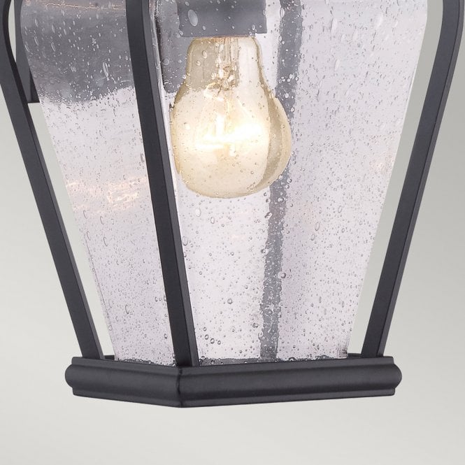 Province 1 Light Small Wall Lantern In Mystic Black Finish
