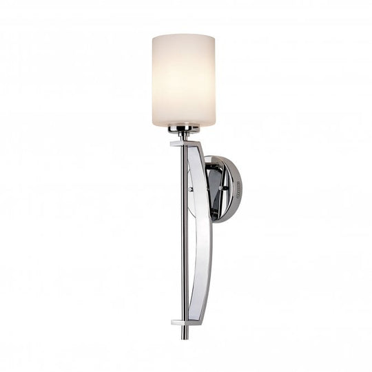 Taylor 1 Light Large Wall Light In Polished Chrome Finish