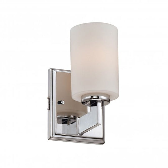 Taylor 1 Light Small Wall Light In Polished Chrome Finish