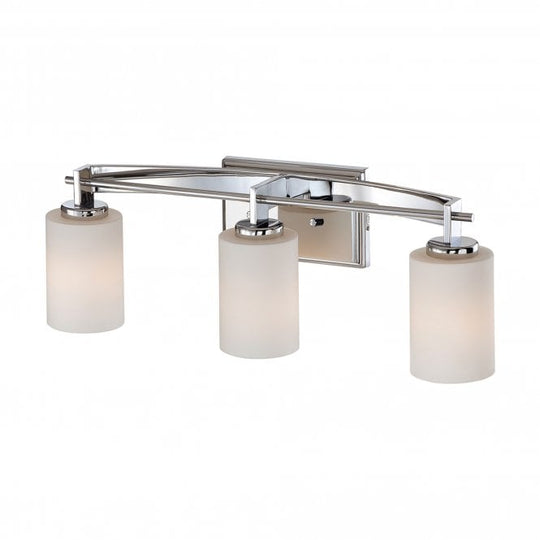 Taylor 3 Light Above Mirror Light In Polished Chrome Finish