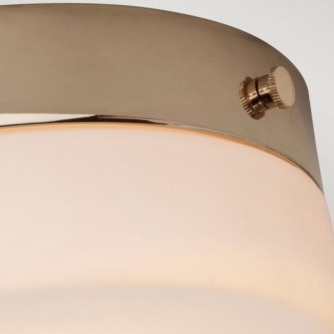 Tamar 1 Light Medium Bathroom Flush In Polished Gold Finish