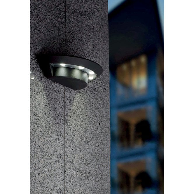 KASPER Graphite 1 lt Small Wall Light  1 lt Small Wall Light