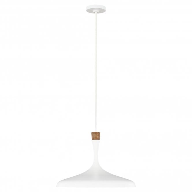 Darwin 1 Light Pendant - Matte White