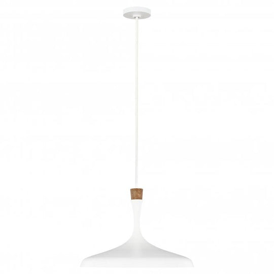 Darwin 1 Light Pendant - Matte White