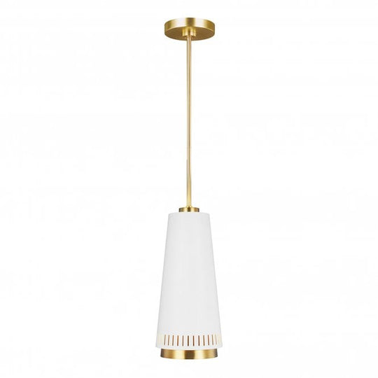 Carter 1 Light Pendant - Style A - Matte White