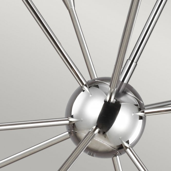 Jax 10 Light Chandelier - Polished Nickel