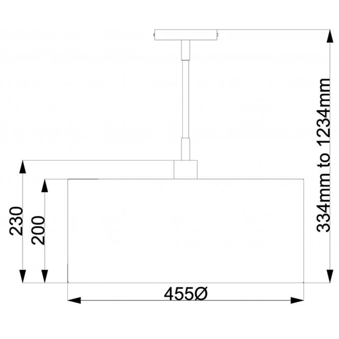 Balance 1 Light Pendant - White and Polished Nickel