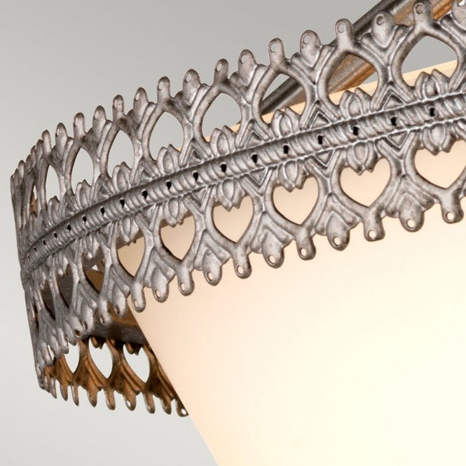 Crown 3 Light Semi-Flush/Pendant Iron Gate