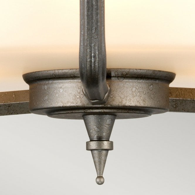 Crown 3 Light Semi-Flush/Pendant Iron Gate