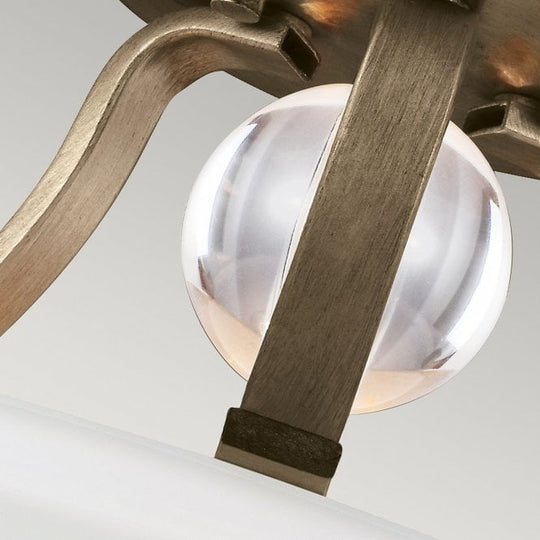 Evington 2 Light Semi-Flush - Sunset Gold
