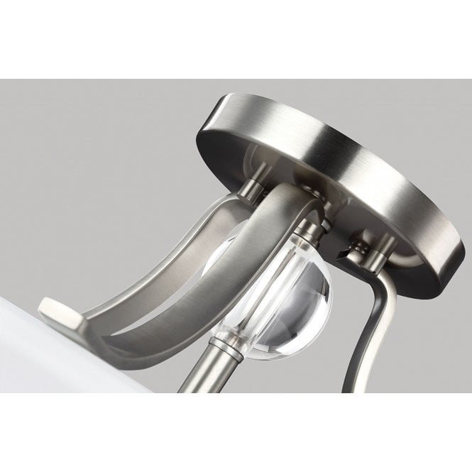 Evington 2 Light Semi-Flush - Satin Nickel