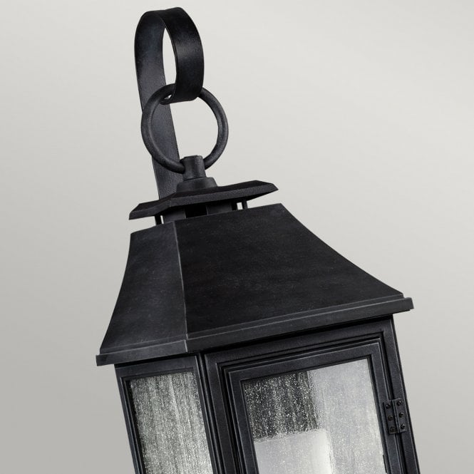 Shepherd 1 Light Small Wall Lantern Dark Weathered Zinc