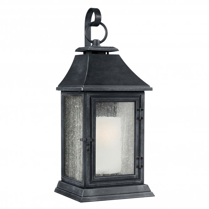 Shepherd 1 Light Extra Large Wall Lantern Dark Weathered Zinc