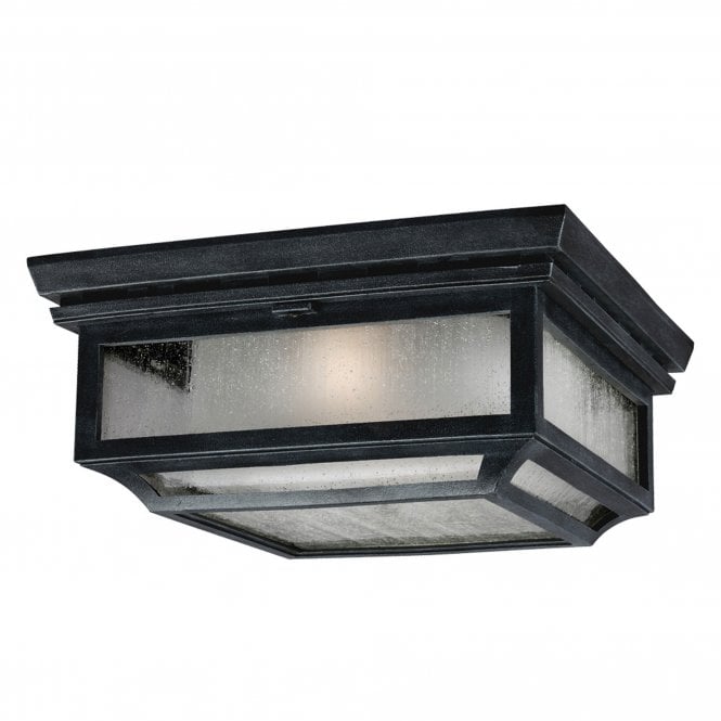 Shepherd 2 Light Flush Mount Dark Weathered Zinc