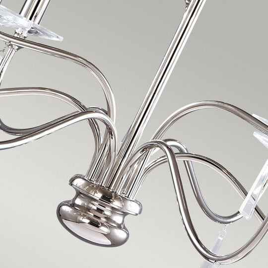 Finsbury Park 9 Light Chandelier - Polished Nickel