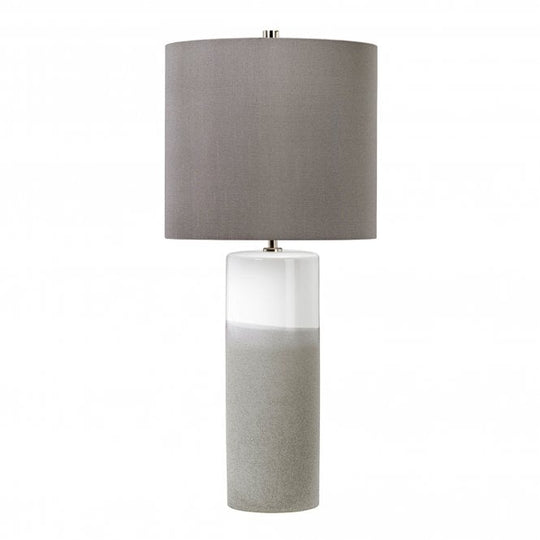 Fulwell 1 Light Table Lamp White Gloss & Matt Grey