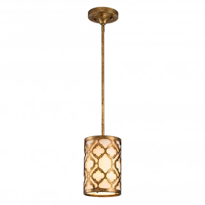 Arabella 1 Light Duo-Mount Mini Pendant Distressed Gold