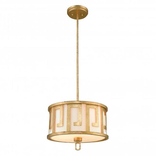 Lemuria 2 Light Duo-Mount Medium Pendant Distressed Gold