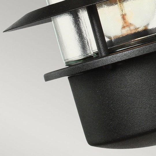Helsingor 1 Light Wall Lantern - Black